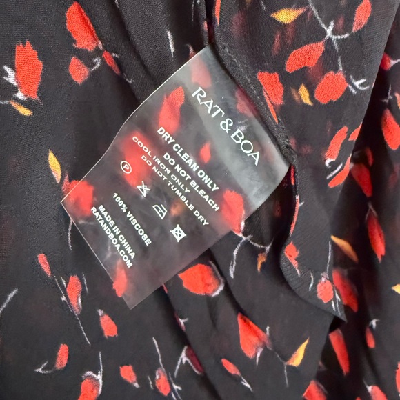 Rat & Boa sexy long maxi dress 90s vibe magnolia floral gown - Picture 12 of 14